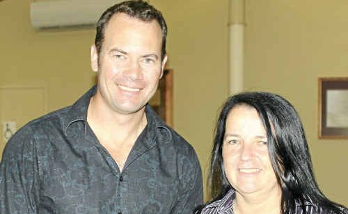 Poet Rupert McCall and event organiser Donna Page. Poet Rupert McCall and event organiser Donna Page.